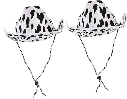 Toyvian 2 Stk -Hut Sommersonnenhüte für Frauen Herrenhüte ausgestattet zusammenklappbarer Sonnenhut Cowboyhut Männer -Bucket-Hut Outback-Hut Cosplay-Hut-Requisite Bühnenhüte