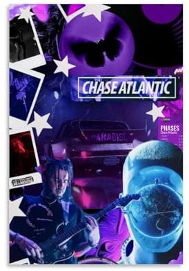 NIPSER Chase-Atlantic-Music-Album (10) Poster für Wandposter für Zimmer, ästhetische Raumdekoration, Teenagerzimmer-Dekor für Mädchen, Wanddekoration, 30 x 45 cm
