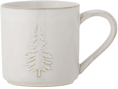 Bloomingville Winter Tasse, Natur, Steingut, T8,5xH8,5 cm, 300 ml