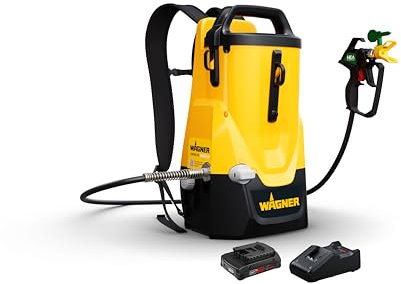 WAGNER Cordless Paint Sprayer Control Pro 300 Move 18V Kit - Free and Flexible: as a Convenient Backpack, situated on The Ground or Carried with The Handle *incl. Battery and Charger*