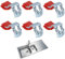 DHWEKU FijacióN Fregadero Cocina Clips Soportes - Montaje Para Arco Abrazadera Ranura, Fregadero, Cocina, BañO, Ducha, Ajustable, Accesorios Kit ReparacióN InstalacióN,6 Piezas, 50 X 25 X 18 Mm