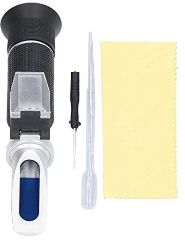 Brix-Refraktometer mit Zwei Skalen, Schnelle und Genaue Messung des Spezifischen Gewichts, ABS-Material, Ideal für die Zuckerbrau-, Pharma- und Agrarindustrie