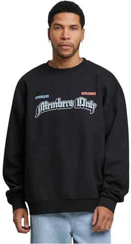 Mister Tee Only Members Oversize Crewneck Black, L
