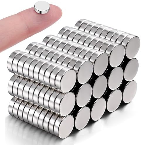 Miangsy 150 Stück 6x2mm Magnete Stark, für Magnettafel, Kühlschrank, DIY