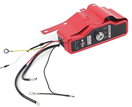 Electric Ignition Key Switch Panel for GX340 GX390 Engine, Thermal Conductive Key Switch Box for Commercial Lawn Equipment