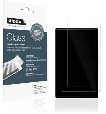 dipos I 2x Displayschutz 9H klar kompatibel mit Joying Car Radio 11.6 Zoll Schutzfolie Anti-Shock Folie