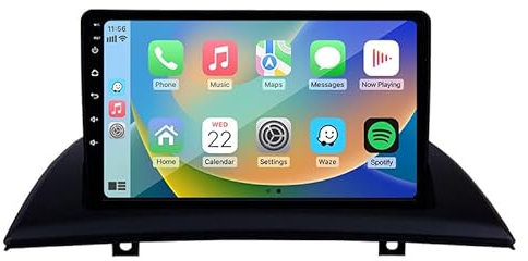 Generisch Android-Autoradio, 9 Zoll, Android 13, HD-Touchscreen, für BMW X3 E83 2004–2012, USB-Radio, OBD, DVR2.5D+IPS, 8 Kerne, Touchscreen, BT-Spiegelverbindung für MP5-Player mit Rückfahrkamera