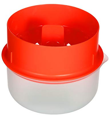 Separador de yema de huevo de polipropileno con colador grande, capacidad para hasta 6 huevos, herramienta de cocina fácil de usar