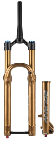 JNTFNE Fourche Avant à Suspension de 160 mm de débattement, 27,5 à 29 Pouces, Fourche pneumatique pour VTT en Alliage de magnésium, axe traversant, Frein à Disque, Fourche contrôlée par l'épaule