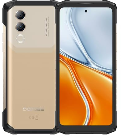 DOOGEE Blade20 Turbo 5G | 6,6HD+ IPS 90 Hz Display | 32 GB RAM + 256 GB (2TB) | 10300 mAh Batteria | 50 MP + 16 MP Fotocamera | NFC | Triplo slot per schede | 2 anni di garanzia | Titanio del deserto