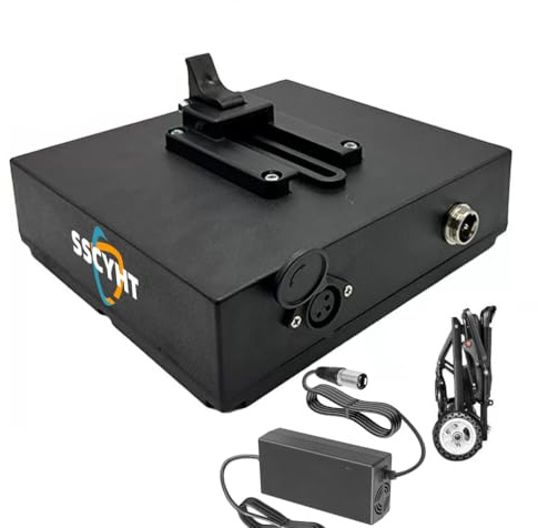 24V6Ah,SSCYHT 24V 6Ah 10Ah 12Ah 15Ah 18Ah 20Ah Lithium Battery 24 Volts Electric Wheelchair Battery Clip-on Type for Mobility Scooter Motor