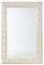 Rechteckiger Spiegel Retro Stil gold/silber Cassis