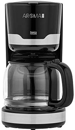 Teesa TSA4006 Filter-Kaffeemaschine mit Glaskanne AROMA 100, schwarz