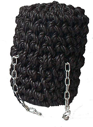 Trafalgar Marine Long Rope Button Fender For Canal Narrow Boat - Black