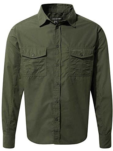 Craghoppers Mens Kiwi Ls Hiking Shirt, Cedar, M EU