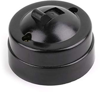 Buwei Retro Interrupteur à Commande Unique Bouton d'éclairage Mural à l'ancienne