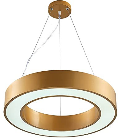 MLIGHT 1-Ring LED Pendant Light, 12 Inch Round Chandelier Dimmable Ceiling Hanging Light Fixture for Kitchen Island Dining Room Bedroom