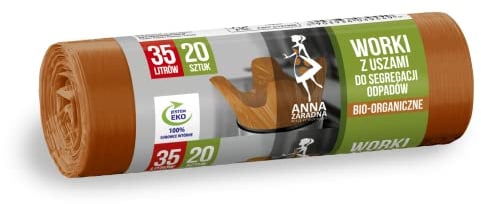 Anna Fadna Ohrenbeutel zur Mülltrennung BIO 35L 20pcs braun