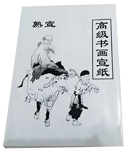 UANG 30 Feuille Blanche Peinture Papier Papier Papier De Riz Peinture Chinoise Et Calligraphie 36cm x 25cm, blanc