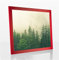 Monaldo Deluxe Bilderrahmen Posterrahmen 55 x 45 cm Rot Knallrot Ferrarirot Wechselrahmen weisser Hintergrund Antireflex Kunstglas