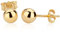 NKlaus Paar 4,0mm Kugel Ohrstecker 9 Karat 375 Gelb Gold Damen Stecker Ohrringen 9679