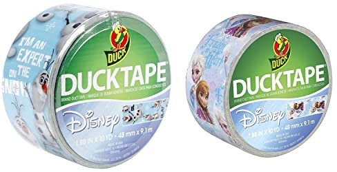 docrafts Duct Tape – Die Eiskönigin – 1 x Anna/Elsa Panzerband, 1 x Olaf Panzerband – Weihnachtsverpackung, Geschenke, Kunst und Handwerk