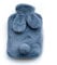 BSITSSS Wärmflasche mit Bezug, Wärmeflasche mit Weichem Bezug Tragbare Wärmflasche BPA frei PVC Wasser Tasche, Wärmflasche Hasenform, Handwärmer für Kinder Erwachsene, ideal für Schmerzlinderung Grau