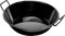 Royalford Enamel Wok Pan, 26 CM | Induction Safe Paella Pan Non-Stick Kadhai with Raised Handles | Kadai Cooking Pan for Shallow & Deep Frying | Flat Base for Even Heat Distribution, Black