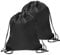 Sliverdew Sac à dos avec cordon de serrage - Noir - Sac à dos de gym en vrac, noir, 40 × 35cm, Sac à dos avec