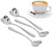 4 Cucchiaini da Caffè, Set di Cucchiaini da Caffè in Acciaio Inossidabile con Manico Comodo, Cucchiaino da Caffè a Forma di Cuore, Cucchiaini da Dessert, Cucchiaini da Tè Piccoli per Gelato, Dessert,