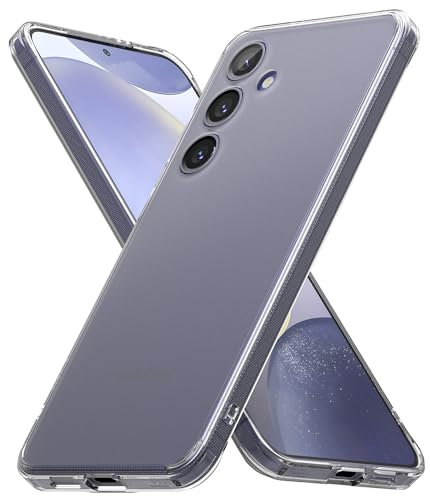 Ringke Fusion [Anti-Fingerprint] Compatible with Samsung Galaxy S24 Plus Case, Frosted Hard Back Shockproof TPU Bumper Protective Phone Cover - Matte Clear