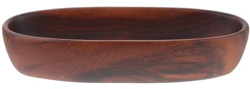 LABRIMP Bandeja De Madera Portátil Para Frutas Plato De Madera Reutilizable Cuenco Decorativo Para Servir