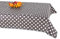 texpot Wachstuch 140 x 180 cm oval mit Punkte abwaschbar mit Saum Polyester Gartentischdecke
