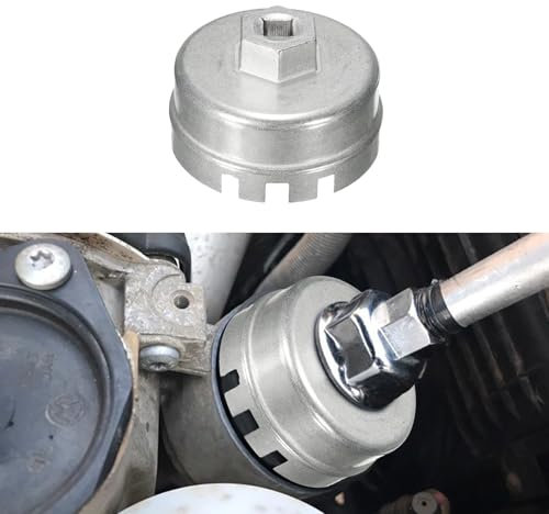 deemars Sie Haben den Filter Vergessen, Gedreht mit dem Eingelegten Wasserfilter, 64,5 MM Schwere ölfilter Werden Abgebaut So kann man Toota, Lexus, Hananda und Mehr Fahrzeuge (Silberfarben)