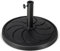GOPLUS Pied de Parasol de Jardin Exterieur 38/48 mm, Support de Parasol Étanche en Résine avec Tube en Métal, Base de Parasol Lestée de 18KG, Socle de Parasol de Ø54 cm pour Plage, Balcon,Patio