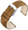 ANNEFIT Uhrenarmband 20mm für Herren Damen, Lederarmband Vintage, Schnellverschluss Ersatzarmband (Hellbraun)