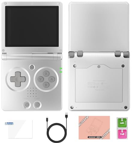 Game Console - Classic Video Games, 3300mah Retro Folding Game Console | 1.5 Ghz Handheld Console with Foldable 3.5 Ips Display | Dual-Core Gpu G31 Mp2 and TV Output, Rg35xxsp Emulator Device