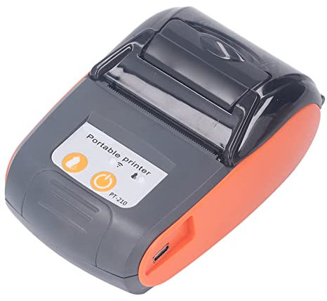 Walfront Belegdrucker USB Bluetooth 58 Mm Mini Wireless POS-Belegdrucker Hochgeschwindigkeits-Restaurant-Küchendrucker für den Versand von Geschäftsrestaurants (Mit