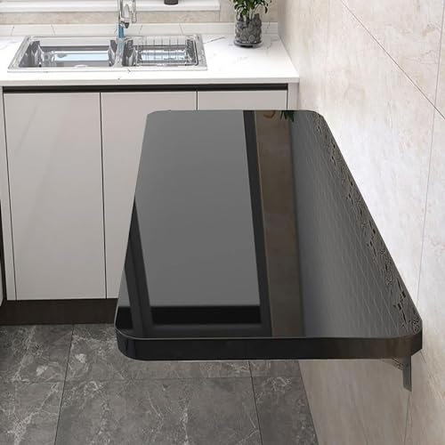 Weißer, an der Wand montierter Klapptisch mit ausziehbarem Ausziehtisch für kleine Räume – Wäscheklapptisch, Klapptisch – Küche & Esszimmer,001,40x30cm/16x12in