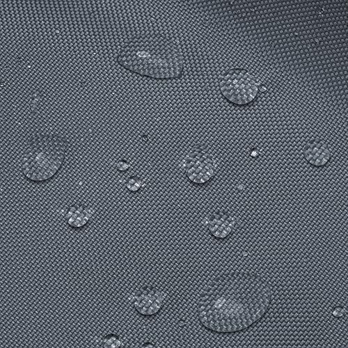 Tela impermeable por metros 2M x 160 cm - Tejido resistente al agua para exterior ideal para cojines cortinas fundas muebles de jardín y proyectos de costura Grafito