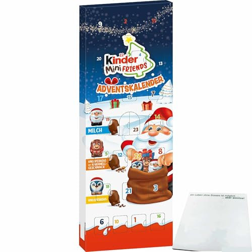 kinder Mini Friends Adventskalender (146g Packung) + usy Block