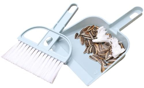 Juego De Recogedor Y Escobilla Pequeño - Juego De Escobas Y Recogedor Para El Piso De Oficinas, Escuelas Y Hogares Pequeños | Juego de dos piezas de recogedor pequeño para el hogar, minicepillo de esc