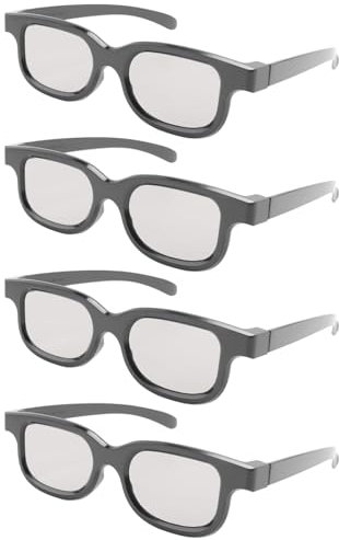 CAIONPLE 4-Teilige Polarisierte Passive 3D-Brille für Cinema IMIX-Bildschirm
