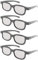 CAIONPLE 4-Teilige Polarisierte Passive 3D-Brille für Cinema IMIX-Bildschirm