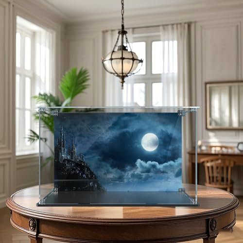 Acryl-Vitrine für Lego Herry Patter Hogwarts Castle and Grounds 76419 Bauset, Geschenkidee für Erwachsene, baubare Display-Modell-Vitrine, Size:39x26x24cm