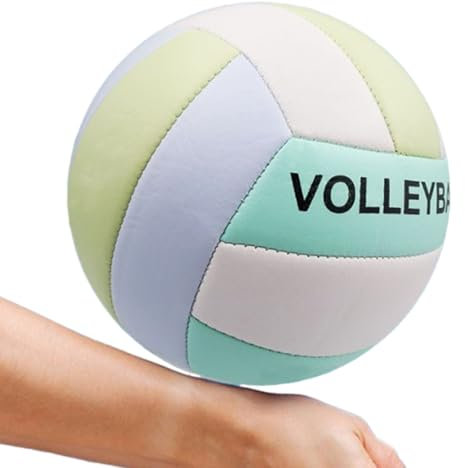 Offizieller Volleyball, Innenvolleyball - Innen im Freien im Freien | wasserdichte weiche PU -Lederball für Sports Beach Game Fitness -Training