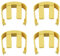 4Pcs Car Washer C Clips, Pressure Power Trigger Gun Replacement C Clip for Pressure Washer Spare Parts Compatible with Karcher K2/K3/K4/K5/K6/K7 Quick Connector Buckle