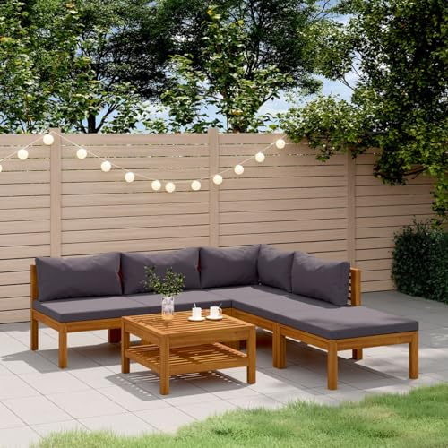 Festnight Gartenlounge Set Holz Loungemöbel Lounge Möbel Outdoor Holz Balkon Lounge Balkonmöbel Terrassenmöbel Sofa Balkon Bank Ecklounge Ecksofa Gartenmöbel Set Holz Wetterfest