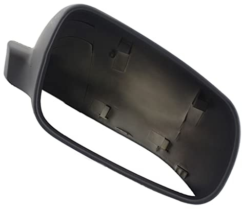 SQOFJDF Auto Rückspiegel Spiegelblenden Seitlicher Ersatz Für Golf 4 MK4 Für Bora 1999–2004 3B0857538B Rückspiegelabdeckung Gehäuse Gehäuse Schutzkappe Auto Tür Außenspiegelkappe(Matte Black Right)