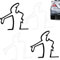 Yoljun 4 Stück Auto Aufkleber Lustige, Wütender Mann Kratzer Erinnerung Autoaufkleber, Kühlschrankaufkleber, Glastüraufkleber, personalisierte kreative Aufkleber, Cartoon Comics Aufkleber